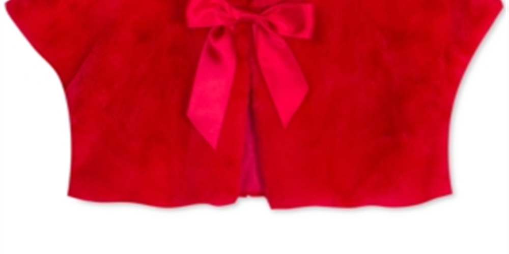 Rare Editions Toddler Girls Faux-Fur Bolero Red Size 2T