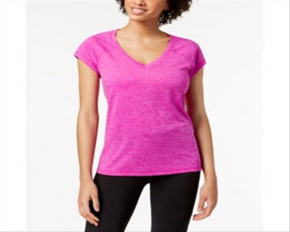 Ideology Women's Rapidry Heathered Performance T-Shirt -Pink Size L