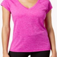 Ideology Women's Rapidry Heathered Performance T-Shirt -Pink Size L