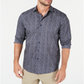 Tasso Elba Mens Cotton Tapestry Print Button-Down Shirt Blue Size 2XL