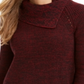 Style & Co Women's Long Sleeve Turtle Neck Sweater Red Size Petite X-Small
