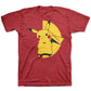 Pokemon Toddler Boy's Pikachu Knockout T-Shirt Red Size 2