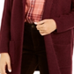 Style & Co Women's Open Front Topper Jacket Maroon Size X-Small