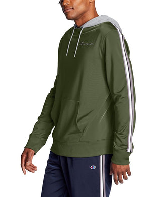 Champion Men's Athletics Track Embroidered Logo Hoodie Red Size XX-Large