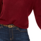Charter Club Women's Long Sleeve Jewel Neck Sweater Red Size Petite S