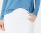 Style & Co Long-Sleeve Crewneck Top - Rich Truffle Blue Size 2XL