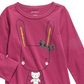 First Impressions Baby Girls Cotton Bunny & Bear T-Shirt  - Magenta Rose Purple Size 12M