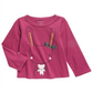 First Impressions Baby Girls Cotton Bunny & Bear T-Shirt  - Magenta Rose Purple Size 12M