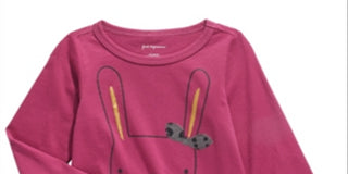 First Impressions Baby Girls Cotton Bunny & Bear T-Shirt  - Magenta Rose Purple Size 12M