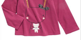 First Impressions Baby Girls Cotton Bunny & Bear T-Shirt  - Magenta Rose Purple Size 12M