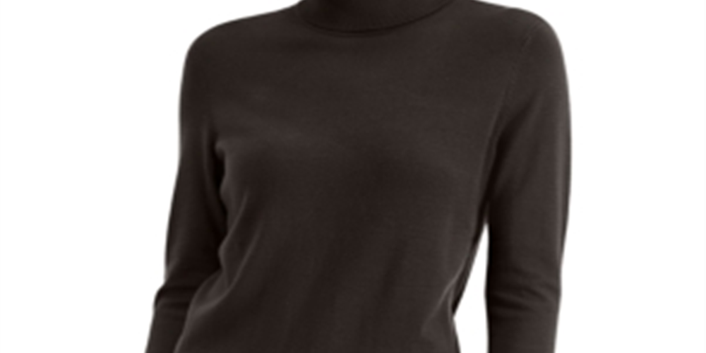 Jm Collection Turtleneck Sweater Brown Size XL