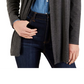 Karen Scott Petite Jersey Knit Cardigan  Blue Size PXL