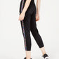 Nike Women's Sportswear Printed-Stripe High-Rise Pants Black Size XS