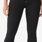 Lucky Brand Women's Ava Exposed Button Skinny Jeans Black Size 31