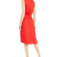 Alfani Women's Smocked Waist Fit & Flare Dress Red Size PPetite XL