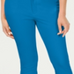 Charter Club Women's Newport Tummy Control Cropped Pants Blue Size 12