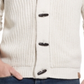Weatherproof Vintage Men's Ribbed Cardigan with Toggles Brown Size XX-Large