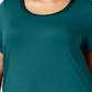 Alfani Women's Plus Satin Trim High Low T-Shirt Blue Size -4X