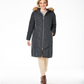 Cole Haan Women's Anoraks & Parkas Graphite Down Fuzzy Hood Green Size 2XL