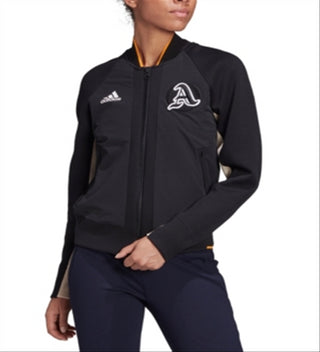 Adidas Women's Varsity Colorblocked Bomber Jacket Black Size S