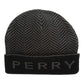 Perry Ellis Men's Herringbone Jacquard Beanie Black Size Regular