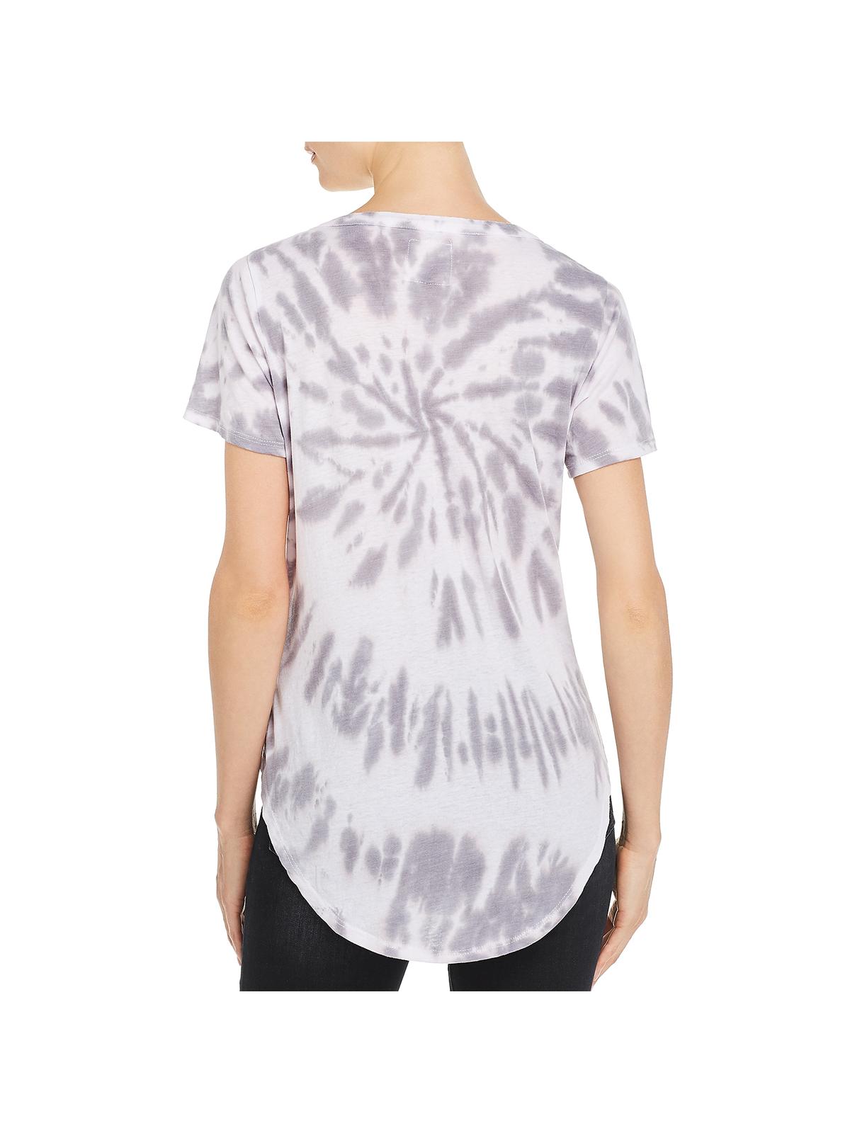 Chaser Women's T-Shirt Tie Dye Crew Neck White Size S