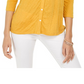 Style & Co Eyelet Button-Front Top Brown Size 2XL