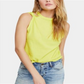 Free People Women's Sleeveless Crew Neck Top Yellow Size X-Small