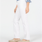 Charter Club Women's Lexington Straight Leg Braid-Stripe Jeans White Size 8