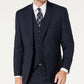 Michael Kors Men's Classic Fit Airsoft Stretch Teal Plaid Suit Separate Jacket Blue Size 44