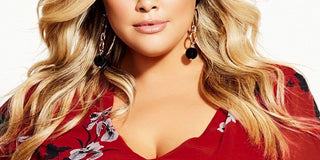 City Chic Women's Floral Print Tiered Maxi Dress Red Size M