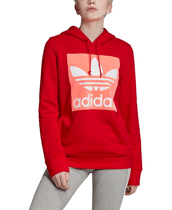 Adidas Women's Trefoil Hoodie Red Size XS