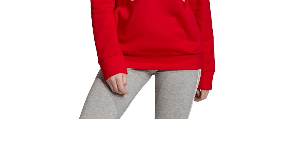 Adidas Women's Trefoil Hoodie Red Size XS