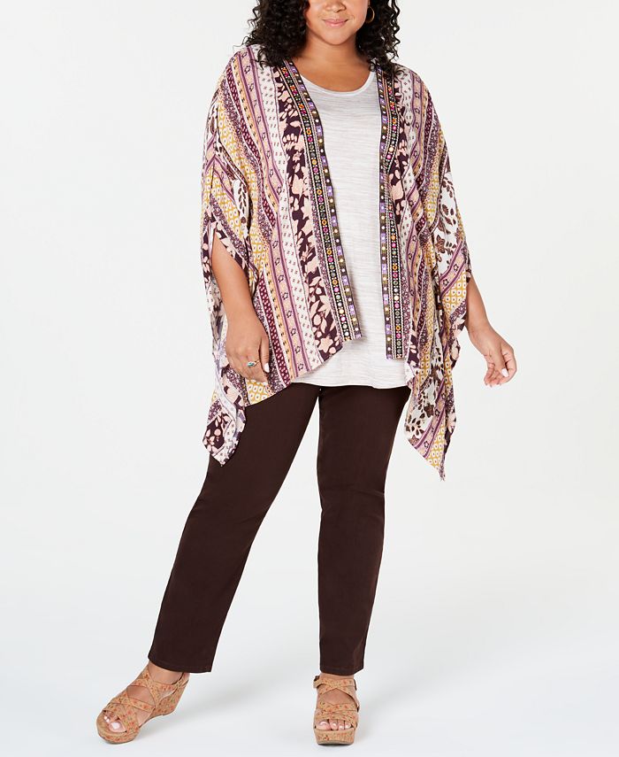 Style & Co Women's Voyage Wedge Sandal Brown Size 0X