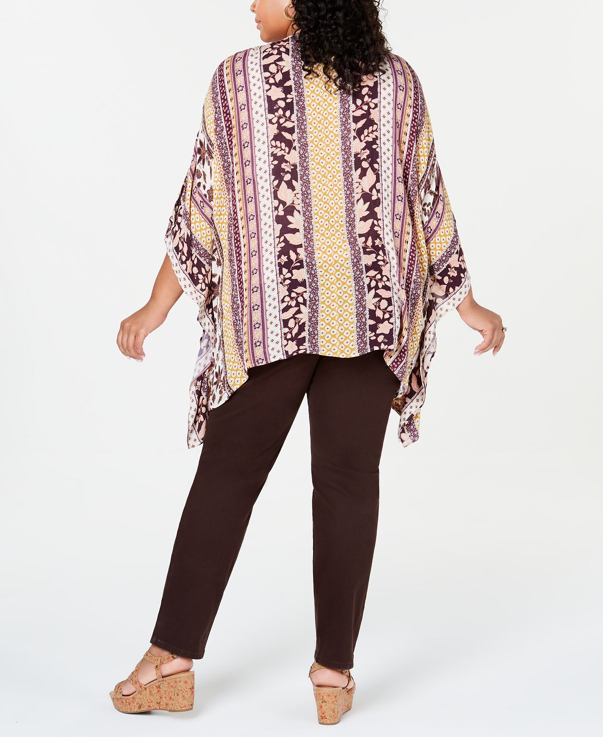 Style & Co Women's Voyage Wedge Sandal Brown Size 0X