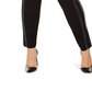 INC International Concepts Women's Plus Faux Leather Trim Moto Leggings Black Size 18 W
