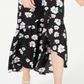 Bar III Women's Ruffled Maxi Wrap Dress Black Size XXS