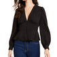 French Connection Women's Blaine Crepe Blouse Black Size 0