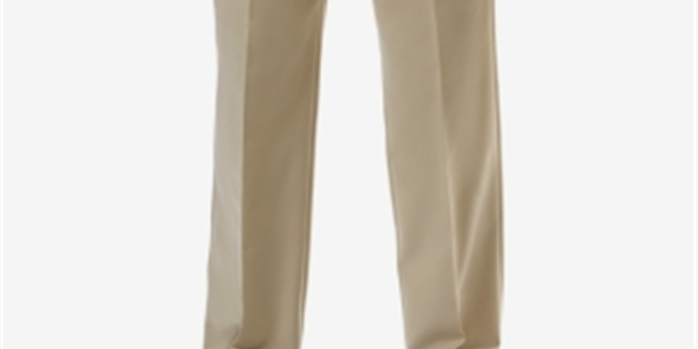 Haggar Men's Cool 18 Pro Flat Front Pants Yellow Size 38Wx32L