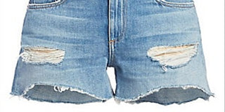 Rag & Bone Women's Juniors Dre Cutoff Shorts Denim Low Rise Blue  28