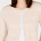 Charter Club Women's Long Sleeve V Neck Cardigan Pink Size XS
