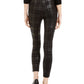 Maison Jules Womens Stretch Plaid Skinny Leggings Black Size X-Small