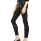 Maison Jules Womens Stretch Plaid Skinny Leggings Black Size X-Small