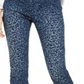 INC International Concepts Women's Leopard Print Skinny Jeans Blue Size 4