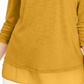 Style & Co Chiffon-Hem Top Yellow Size S