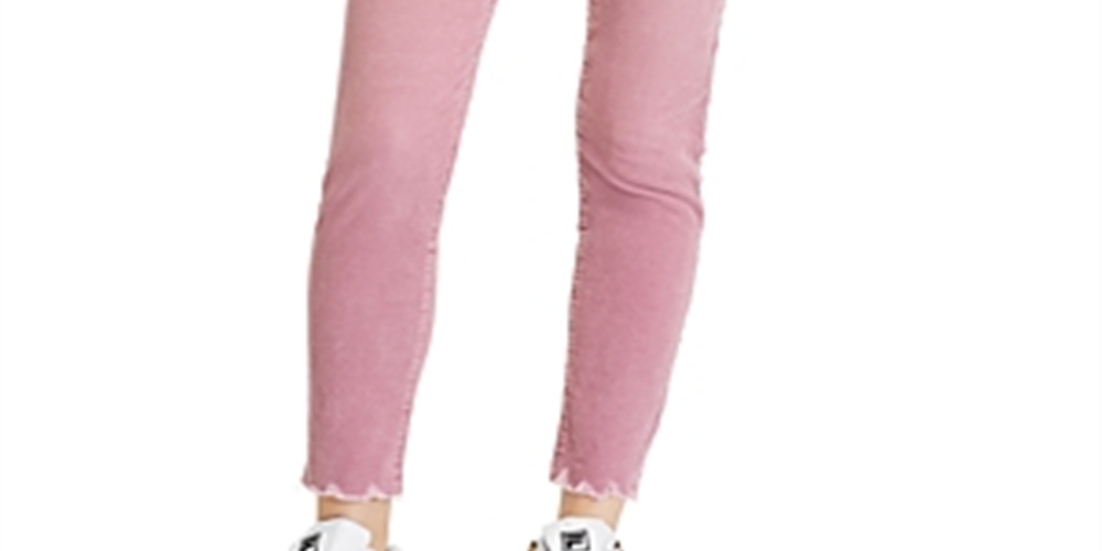 Rag & Bone Women's Nina Corduroy High Rise Skinny Leg Jeans Pink Size 24