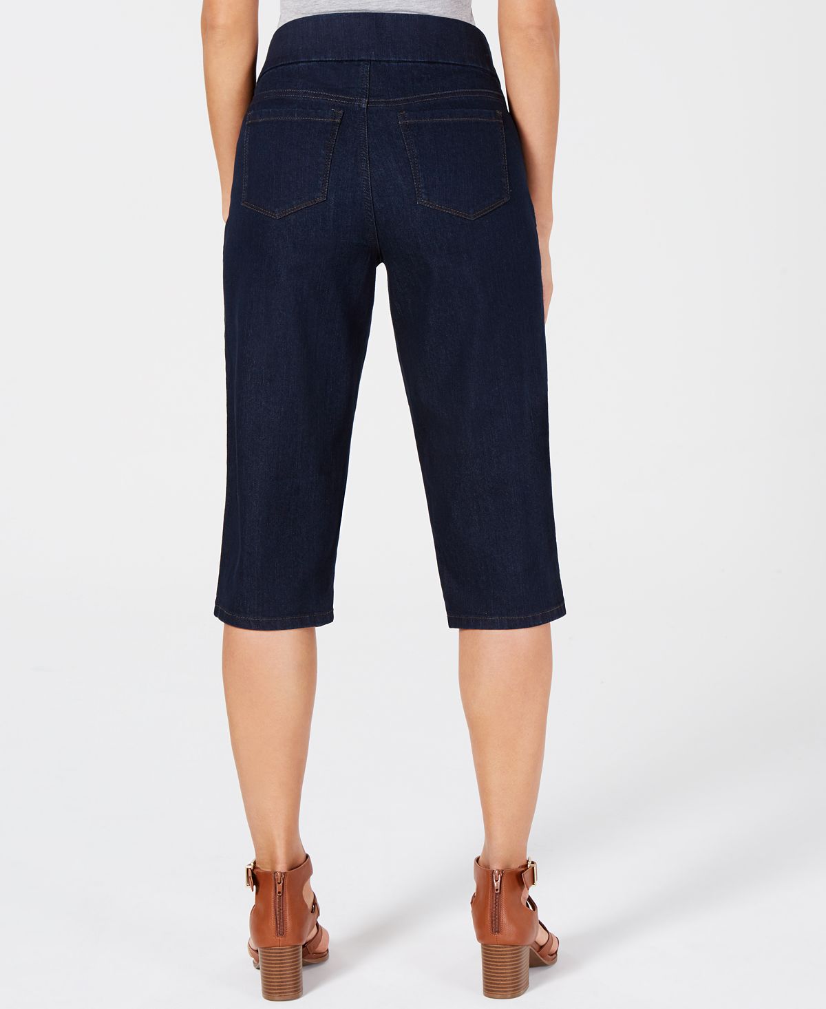 Style & Co Women's Pull on Skimmer Shorts Blue Size S