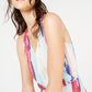INC International Concepts Women's Rainbow Maxi Dress Blue Size PP