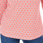 Charter Club Women's Cotton Printed Top Orange Size XS