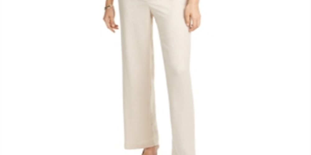 Alfani Petite Snake-Embossed Wide-Leg Pants  - Coca Butter Brown Size 0 P